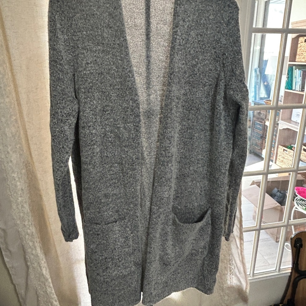Staccato Textured Gray Knit Sweater